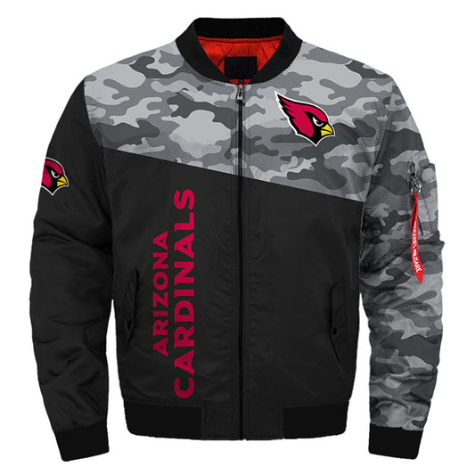 Arizona Cardinals bomber jacket camouflage style