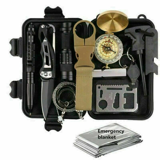 14-in-1 Outdoor Emergency Survival Kit for Camping