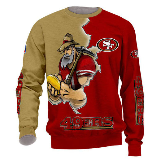 San Francisco 49ers Sweatshirt 3D Style Mascot