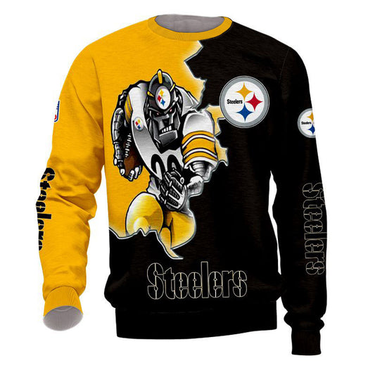 Pittsburgh Steelers Sweatshirt 3D Style Mascot