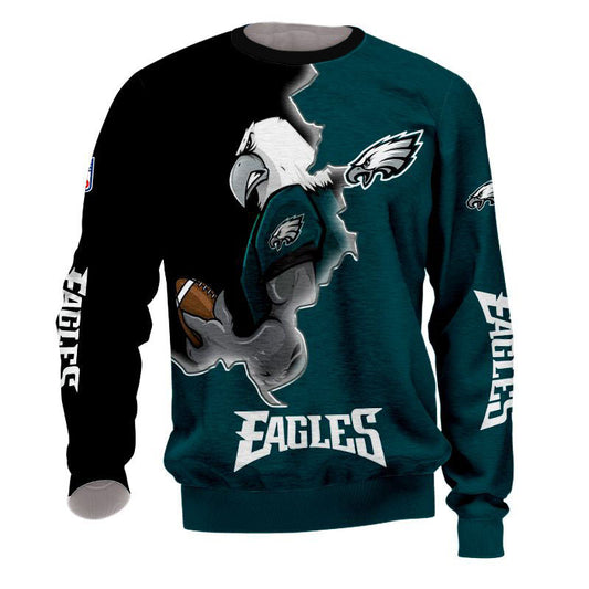 Philadelphia Eagles Sweatshirt 3D Style Mascot 