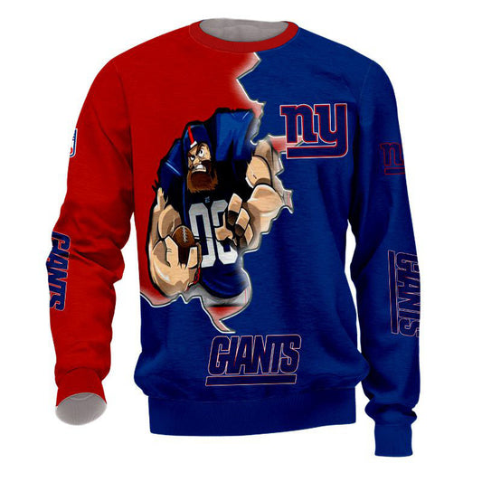 New York Giants Sweatshirt 3D Style Mascot