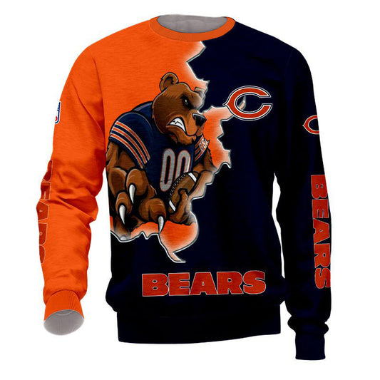 Chicago Bears Sweatshirt 3D Style Mascot