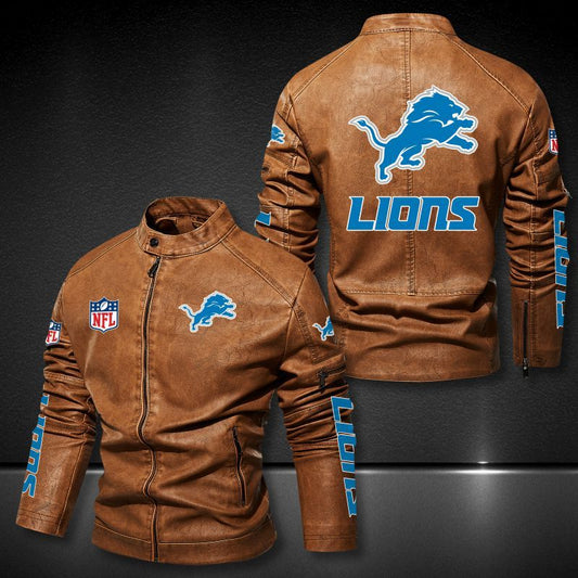 Sale Off 15% Detroit Lions Leather Jackets