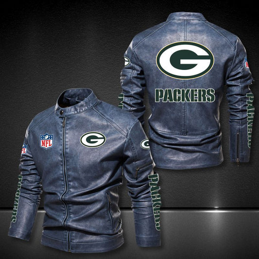 Sale Off 15% Green Bay Packers Leather Jackets