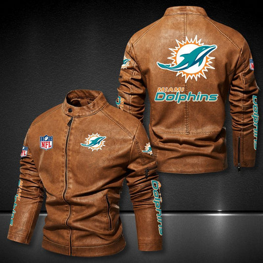 Miami Dolphins Leather Jackets