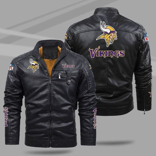 Minnesota Vikings Leather Jacket 