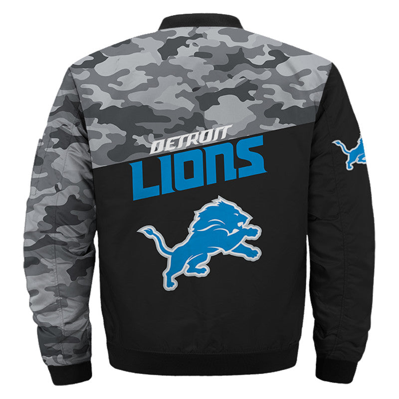 Detroit Lions bomber jacket camouflage