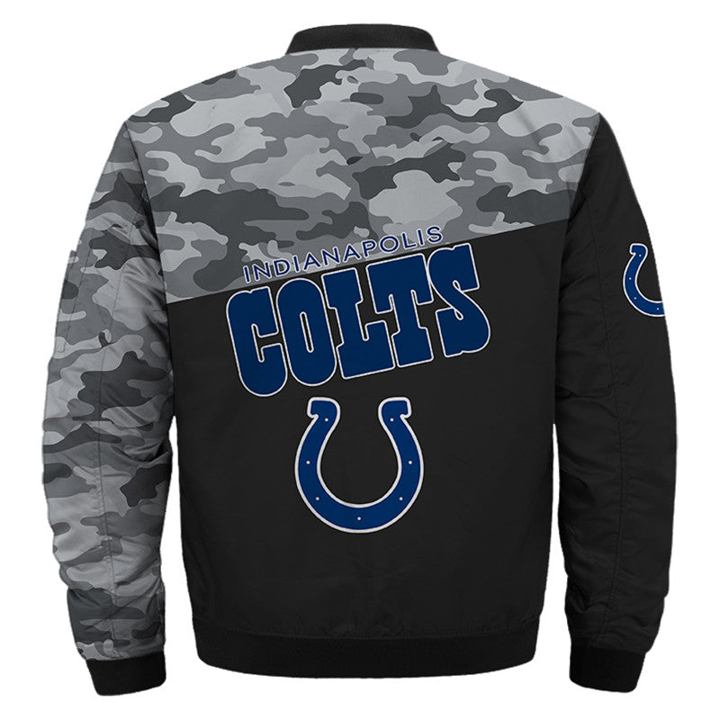 Indianapolis Colts bomber jacket camouflage