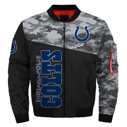 Indianapolis Colts bomber jacket camouflage