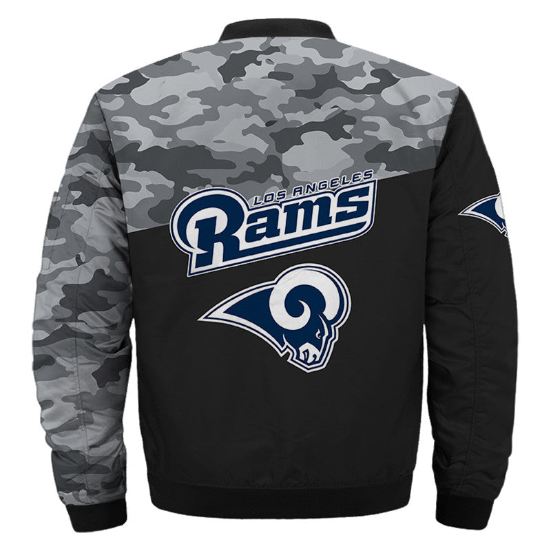 Los Angeles Rams bomber jacket camouflage