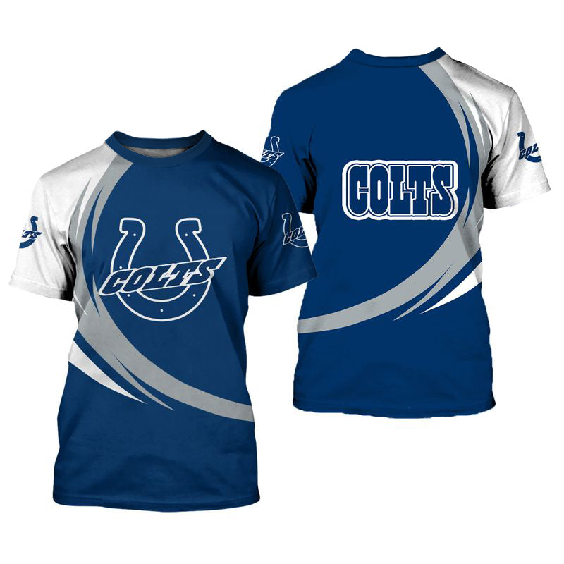 Indianapolis Colts T-shirt 3D Style curve