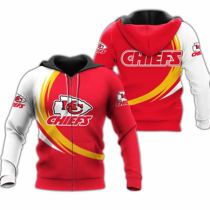 Kansas City Chiefs Hoodie 3D Style curve