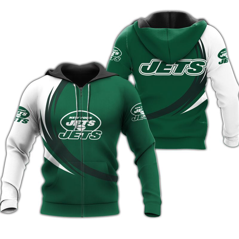 New York Jets Hoodie 3D Style curve