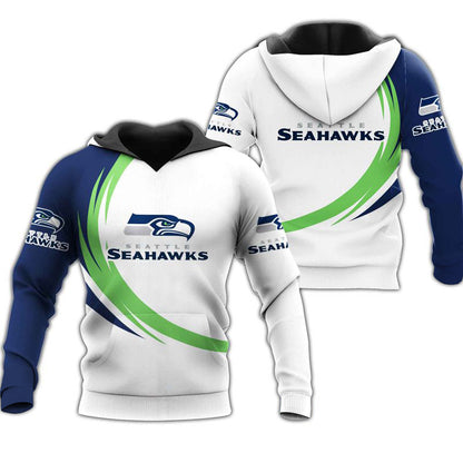 Seattle Seahawks Hoodie 3D Style curve