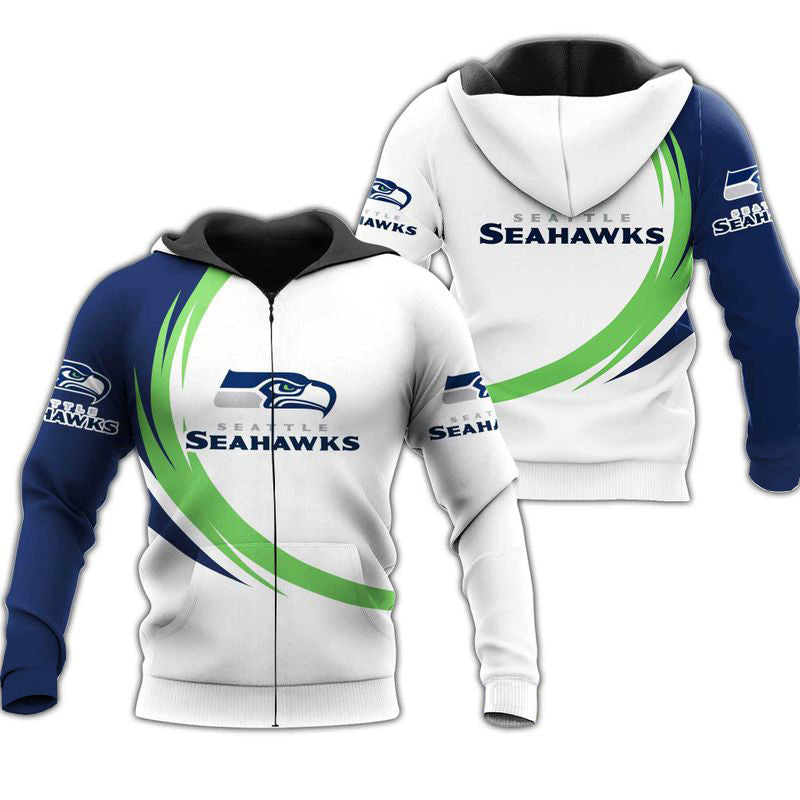 Seattle Seahawks Hoodie 3D Style curve