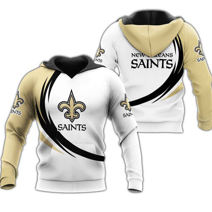 New Orleans Saints Hoodie 3D Style curve