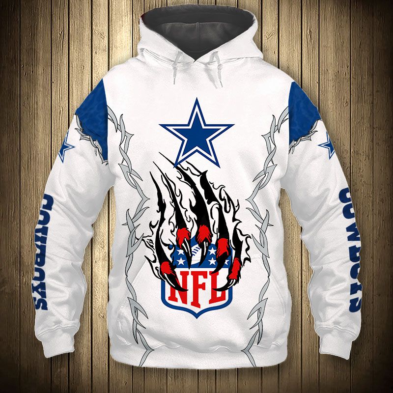 Dallas Cowboys Hoodie 3D Style monster claws