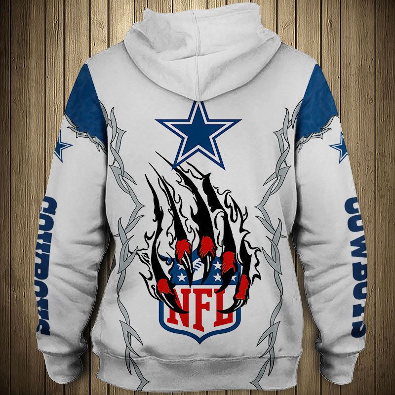 Dallas Cowboys Hoodie 3D Style monster claws