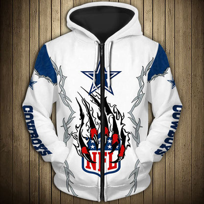 Dallas Cowboys Hoodie 3D Style monster claws