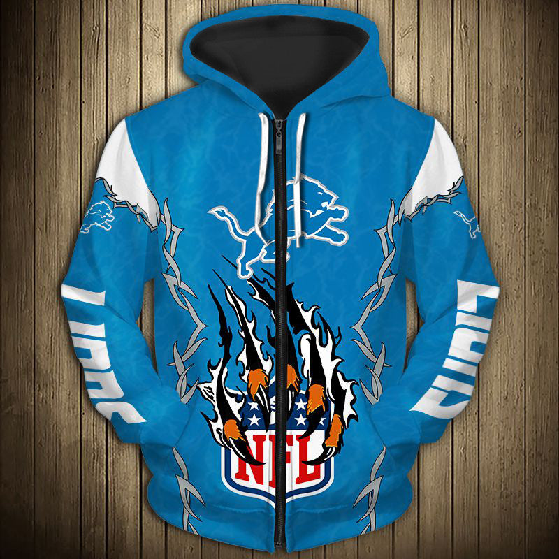 Detroit Lions Hoodie 3D Style monster claws