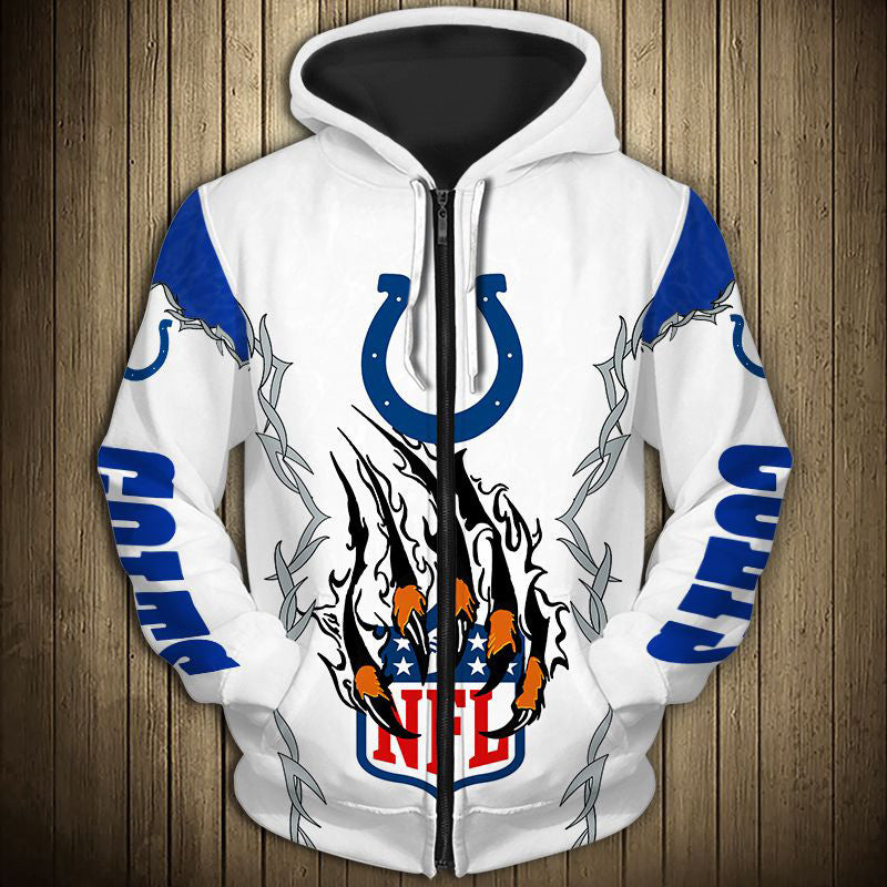 Indianapolis Colts Hoodie 3D Style monster claws