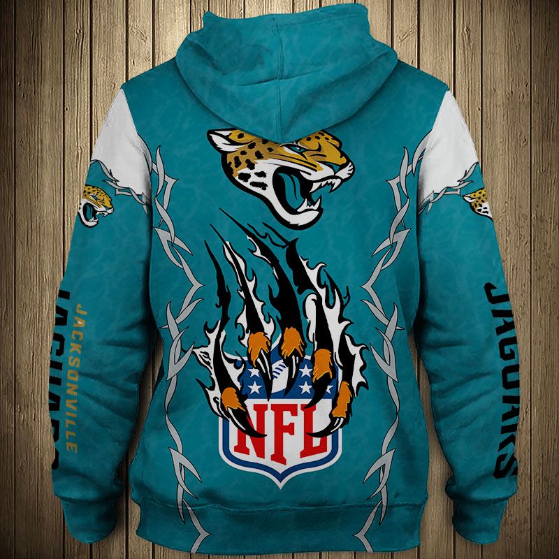 Jacksonville Jaguars Hoodie 3D Style monster claws