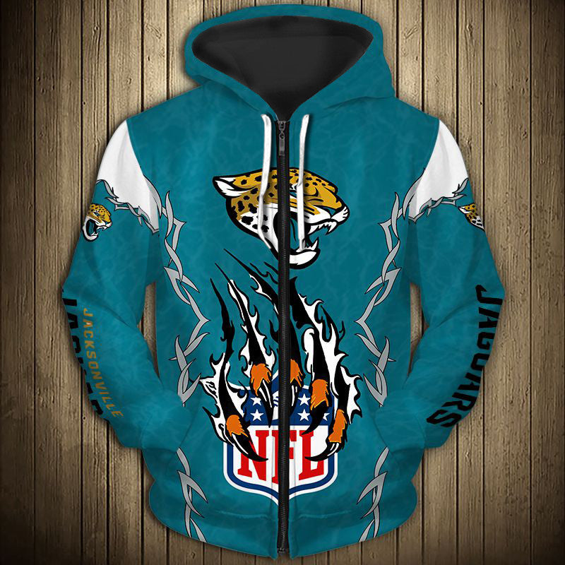 Jacksonville Jaguars Hoodie 3D Style monster claws