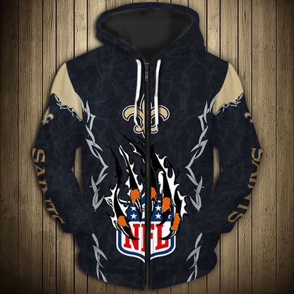 New Orleans Saints Hoodie 3D Style monster claws