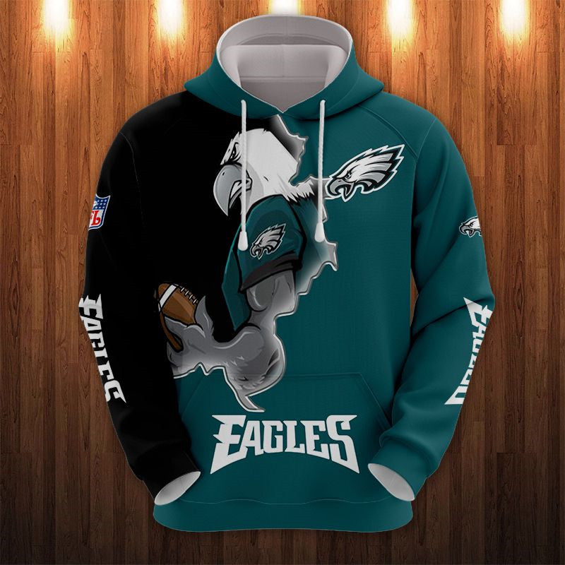 Philadelphia Eagles Hoodie 3D Style Mascot