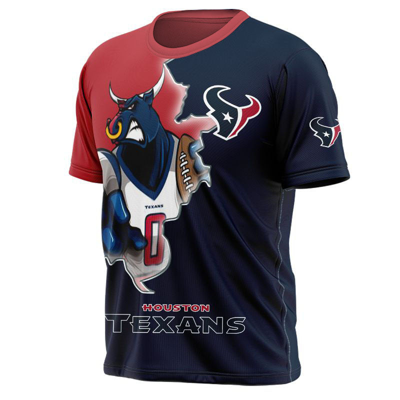 Houston Texans T-shirt 3D Style Mascot 