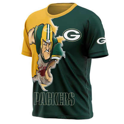 Green Bay Packers T-shirt 3D Style Mascot