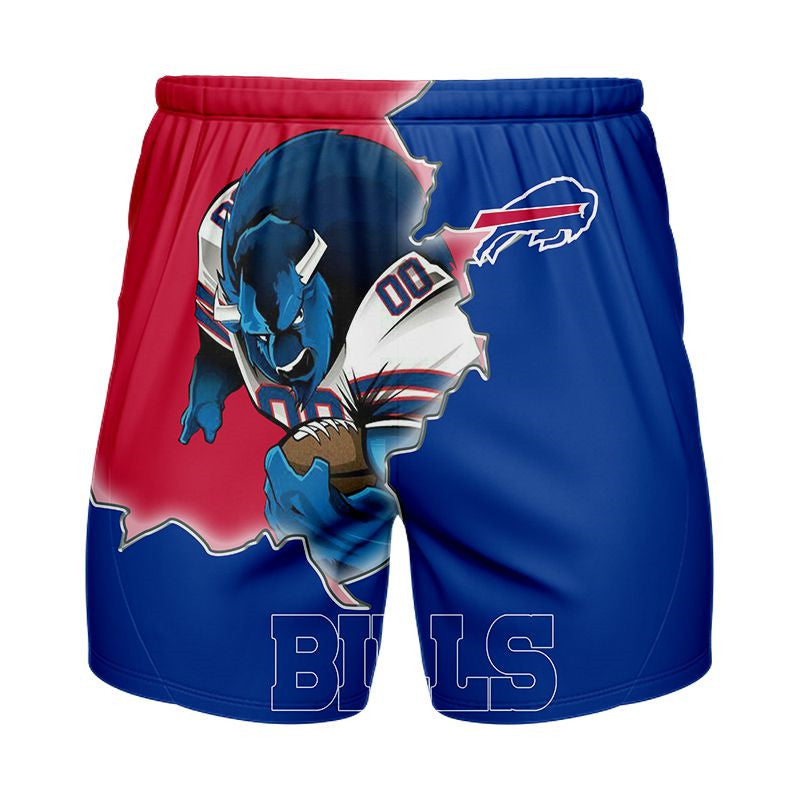 Buffalo Bills Shorts 3D Mascot