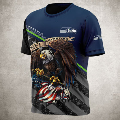 Seattle Seahawks T-shirt 3D Style Ultra eagle