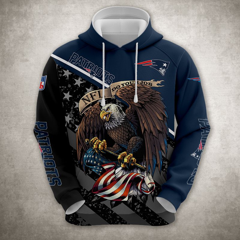 New England Patriots Hoodie 3D Style Ultra eagle