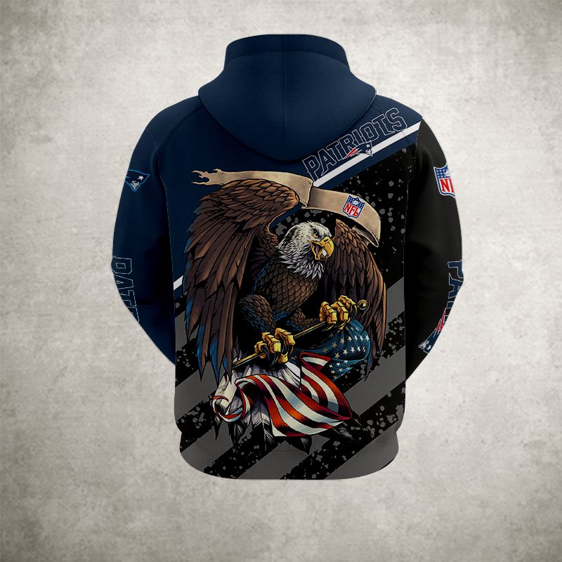 New England Patriots Hoodie 3D Style Ultra eagle