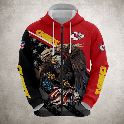 Kansas City Chiefs Hoodie 3D Style Ultra eagle