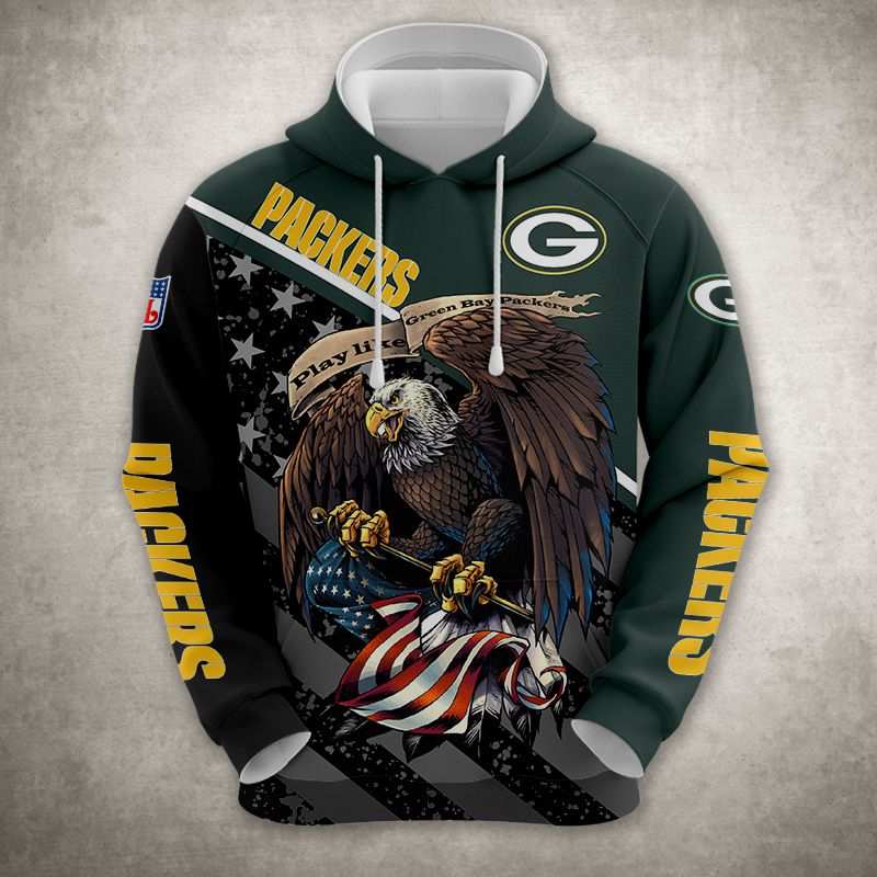 Green Bay Packers Hoodie 3D Style Ultra eagle