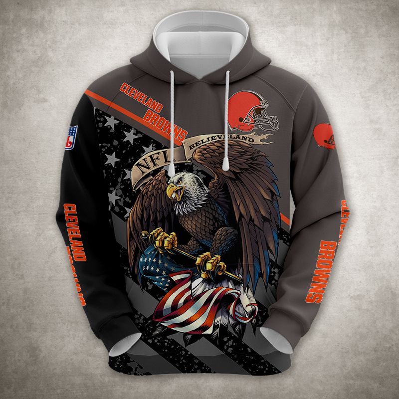 Cleveland Browns Hoodie 3D Style Ultra eagle