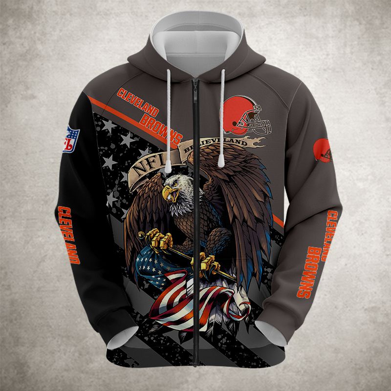 Cleveland Browns Hoodie 3D Style Ultra eagle