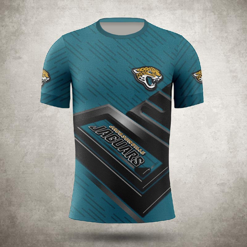 Jacksonville Jaguars T-shirt 3D Style warrior for fans