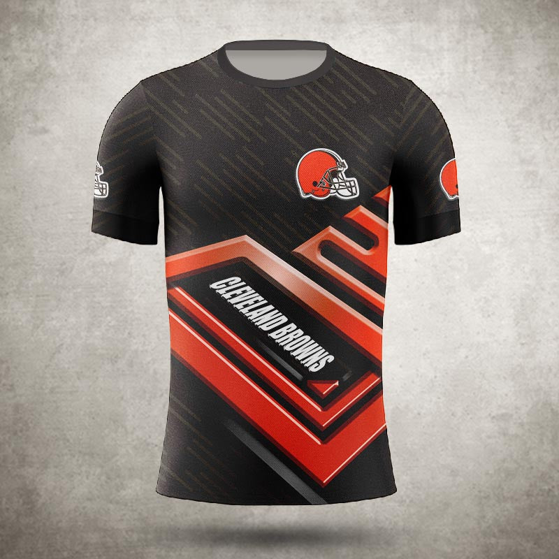 Cleveland Browns T-shirt 3D Style warrior for fans