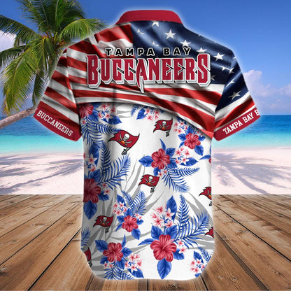 Tampa Bay Buccaneers Hawaiian Shirt flag US style for summer