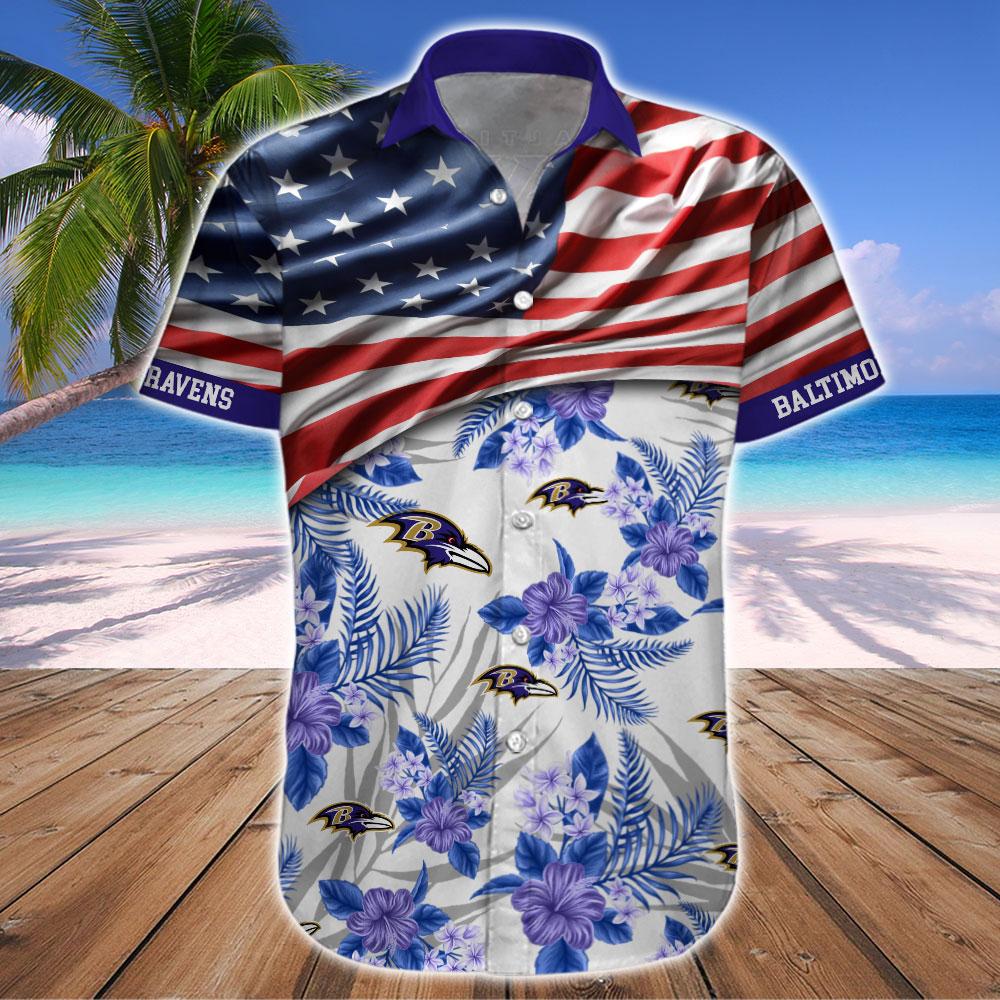 Baltimore Ravens Hawaiian Shirt