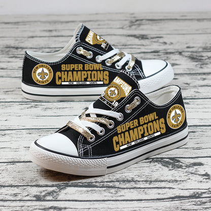 New Orleans Saints Canvas Shoes 