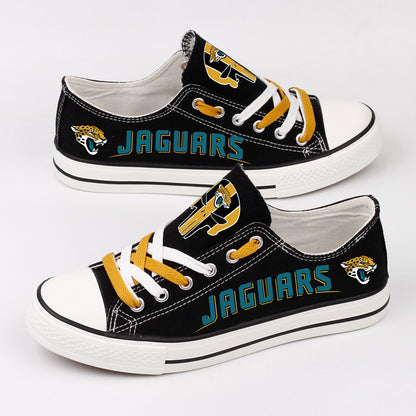 Jacksonville Jaguars Canvas Shoes Skulls