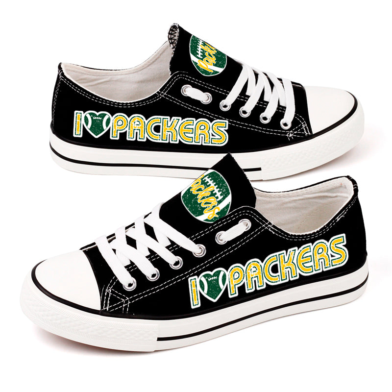 Green Bay Packers Canvas Shoes