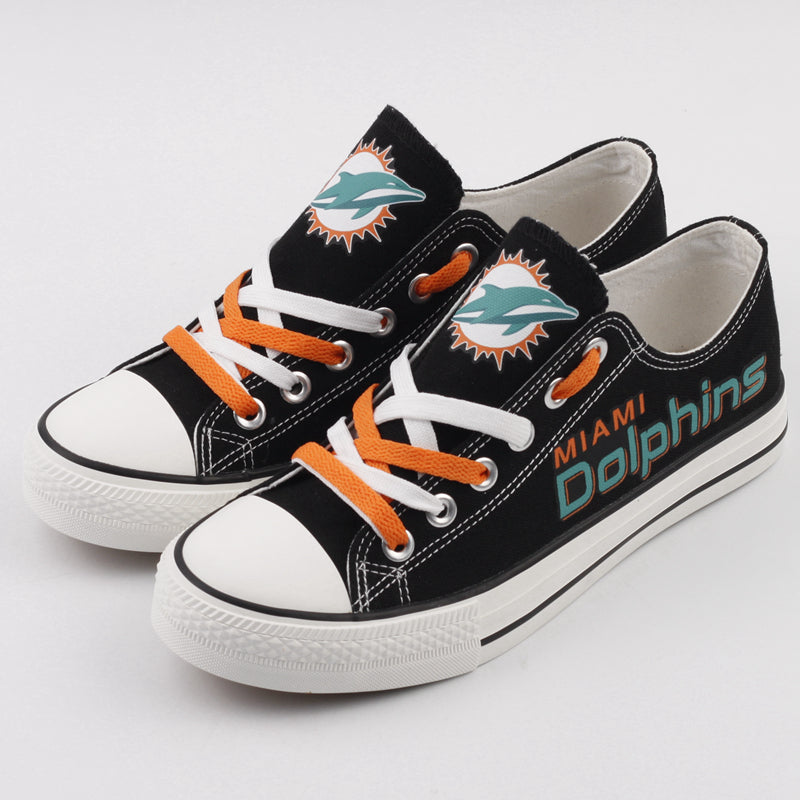 Miami Dolphins Canvas Shoes