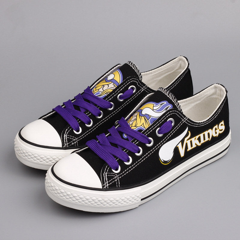 Sale off 15%  Minnesota Vikings Canvas Shoes