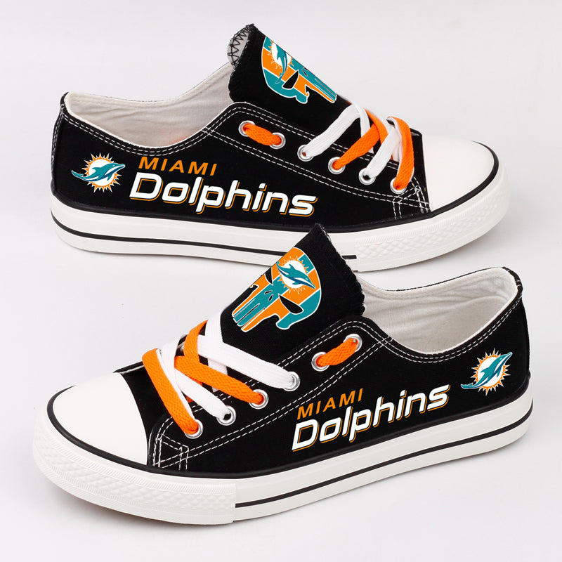 Miami Dolphins Canvas Shoes